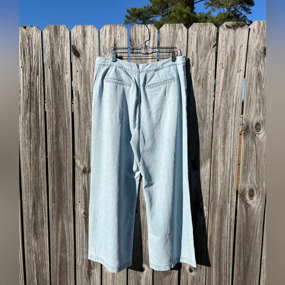 NWT: Madewell: The Harlow Wide Leg Denim Trouser Jean in Noll Wash: Size 31 - Picture 3 of 4
